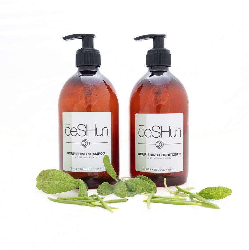 OeSHun Nourishing Shampoo/Conditioner Labels