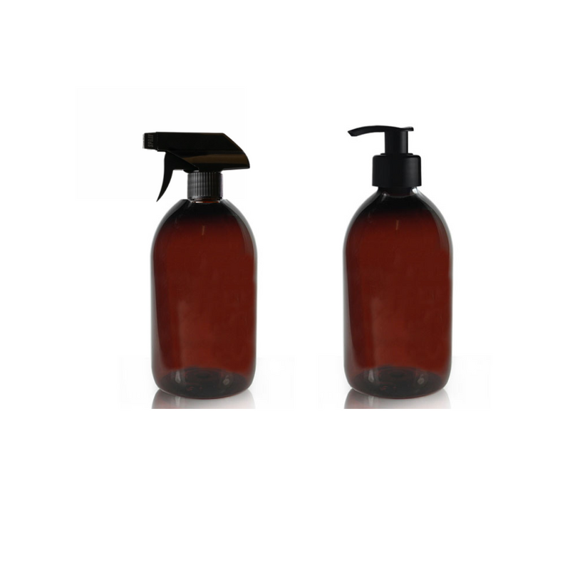 Amber 250ml PET Plastic Bottles