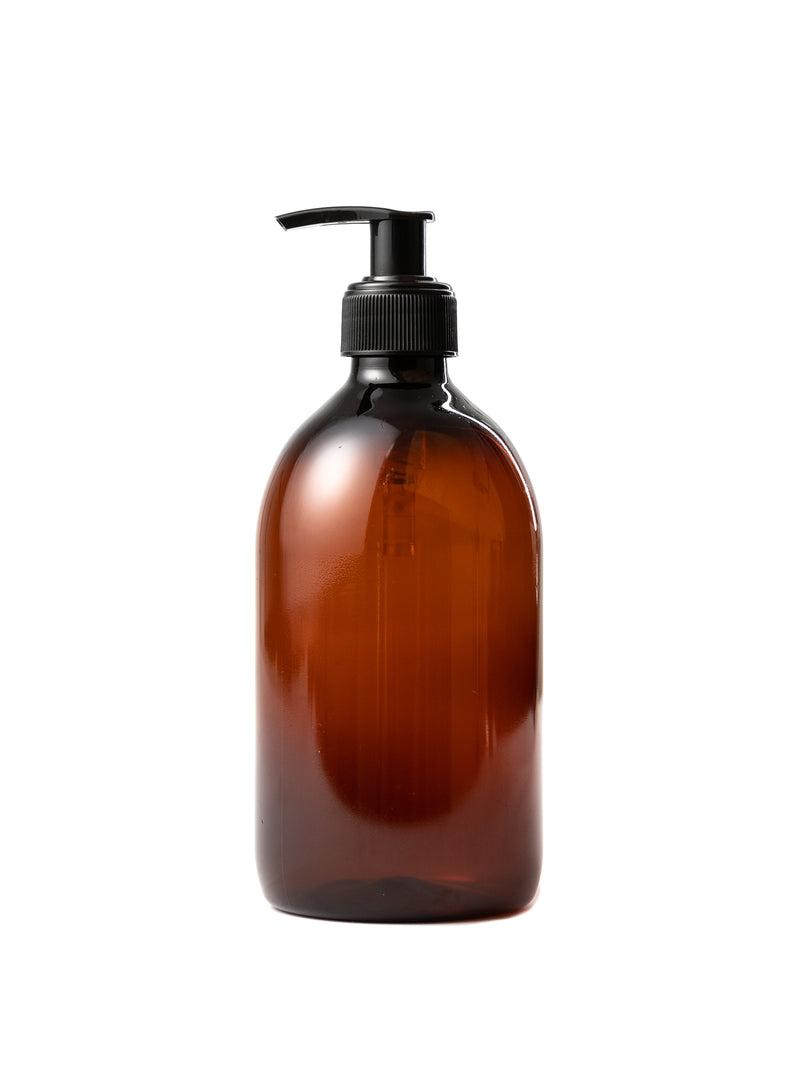 Amber 500ml PET Plastic Bottles Trigger/Pump