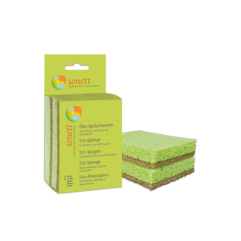 Natural Compostable Eco Sponges (Pack of 6)