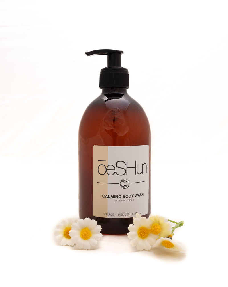 OeSHun Chamomile Body Wash Bottles (EMPTY)