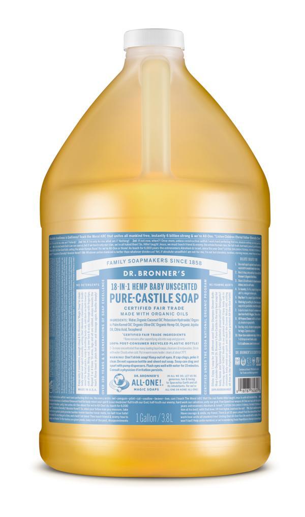 Castile Liquid Soap - Baby (Fragrance Free)