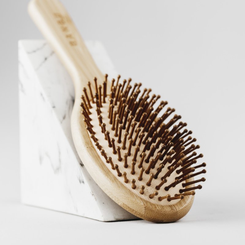 Round Wooden Hairbrush